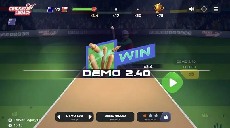 Cricket Legacy BB wygrana